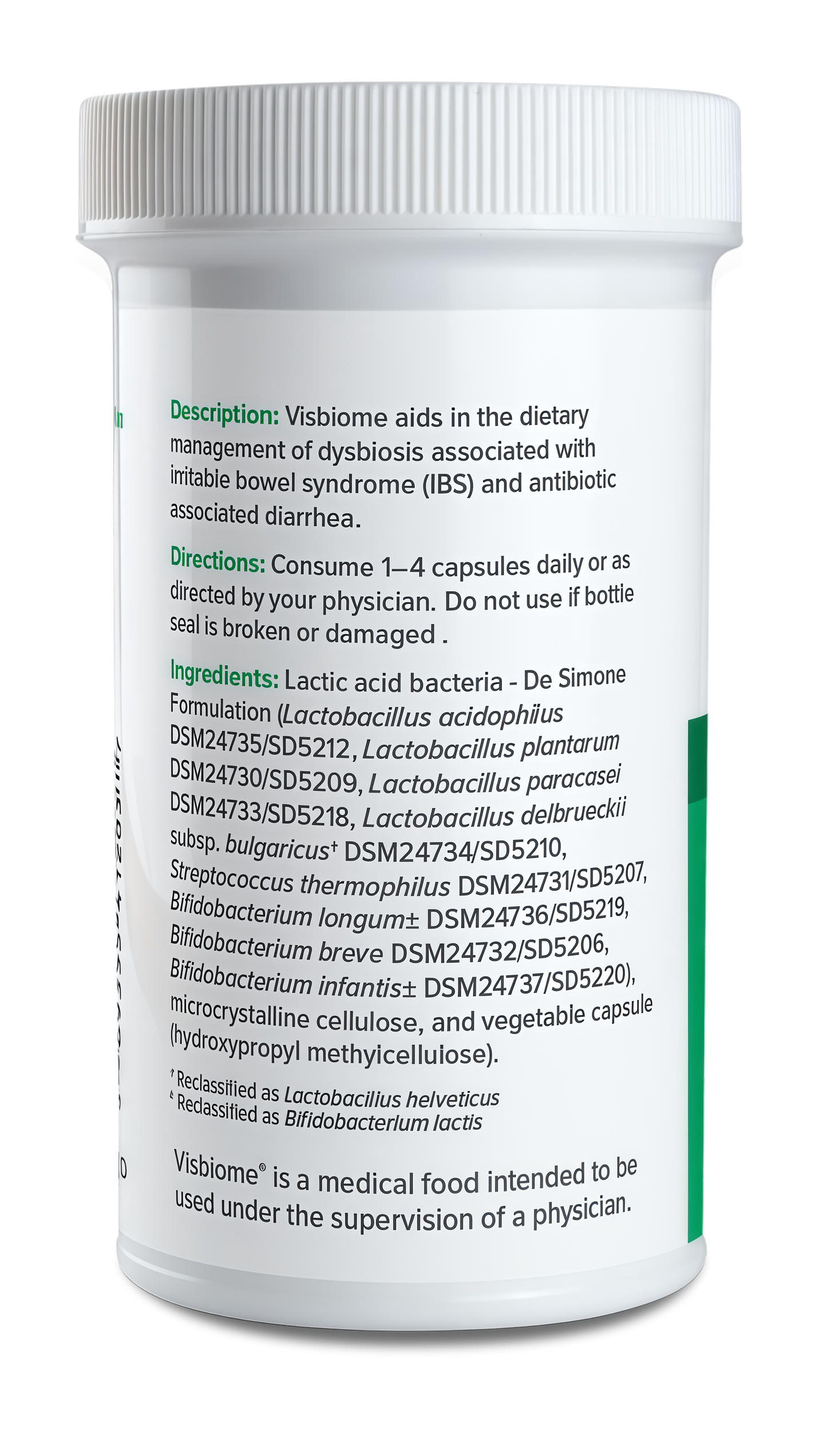 Visbiome® GI Care - High Potency Probiotic - 112.5 Billion CFU Live Probiotics, Original De Simone Formulation, Made in USA, 60 Capsules.